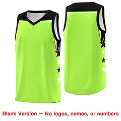 Navy White Two Tone Side Star Color Block Drapable Basketball Jersey 6