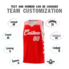 Navy White Two Tone Side Star Color Block Sublimation Printed Basketball Jersey 4