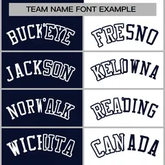 Navy White Two Tone Split Full-Snap Varsity Letterman Jacket 5