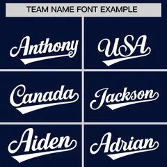 Navy White Wind Mark Graffiti Pattern Baseball Jersey 3