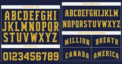 Navy Yellow Classic Authentic Baseball Jersey 3
