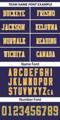Navy Yellow Classic Mesh Authentic Football Jersey 3