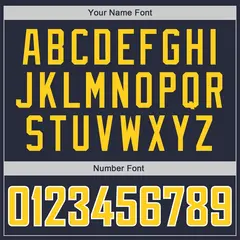 Navy Yellow Classic Sets Basketball Jersey 4