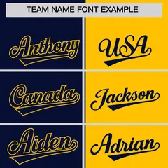 Navy Yellow Coconut Tree Split Baseball Jersey 3