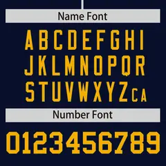 Navy Yellow Phonetic Rhythm Authentic Baseball Jersey 4