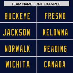 Navy Yellow Square Neckline Football Jersey 3