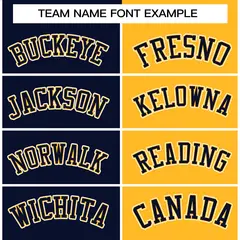 Navy Yellow Two Tone Split Varsity Full-Snap Letterman Jacket 5
