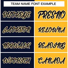 Navy Yellow Two Tone Split Varsity Full-Snap Letterman Jacket 5