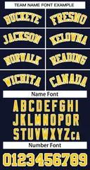 Navy Yellow-White Classic Basketball Jersey 2