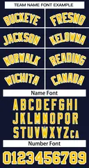 Navy Yellow-White Classic Basketball Jersey 2