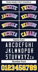 Navy Yellow-White Classic Gradient Fashion Basketball Jersey 2