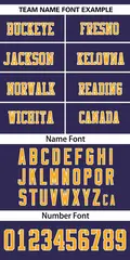 Navy Yellow-White Classic Mesh Authentic Football Jersey 3
