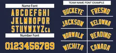 Navy Yellow-White Classic Style Authentic Baseball Jersey 3