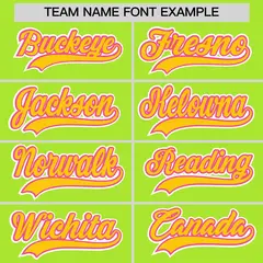Neon Creen Classic Style Baseball Jersey Lightweight Team Sports Uniform 6