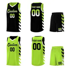 Neon Greed Reversible Basketball Kits Side Arrow Gradient 2