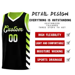 Neon Greed Reversible Basketball Kits Side Arrow Gradient 3