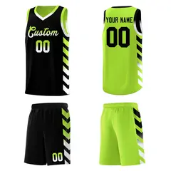 Neon Greed Reversible Basketball Kits Side Arrow Gradient 5