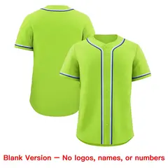 Neon Green Baseball Jersey Moisture-Wicking Team Uniform 8