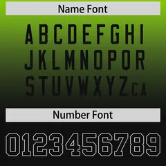 Neon Green Black Gradient Side Pattern Football Jersey 4
