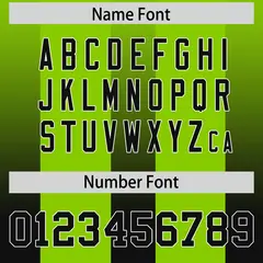 Neon Green Black Gradient Vertical Stripe Football Jersey 4