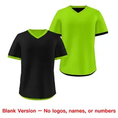 Neon Green Black Reversible Pullover Baseball Jersey 9
