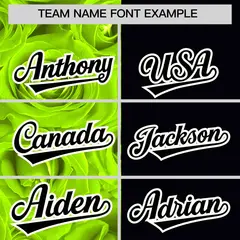 Neon Green Black Split Rose Print Baseball Jersey 3