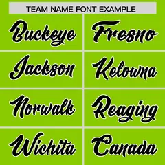 Neon Green Black Star Pattern Raglan Football Jersey 3