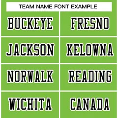 Neon Green Black-White Football Jersey 3