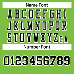 Neon Green Black-White Football Jersey 4