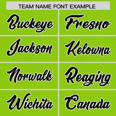 Neon Green Black White Gradient Sides Football Jersey 3