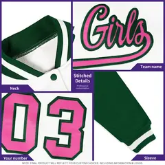 Neon Green Black White Halloween Skeleton Graffiti Varsity Jacket Moisture-Wicking 4