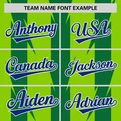 Neon Green Blade Pattern Raglan Varsity Letterman Baseball Jacket 3