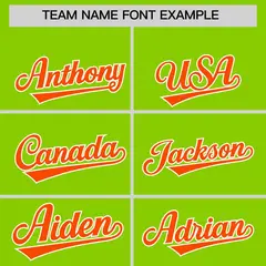 Neon Green Classic Authentic Baseball Jersey 3