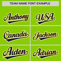 Neon Green Classic Authentic Baseball Jersey 3