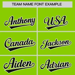 Neon Green Classic Authentic Baseball Jersey 3