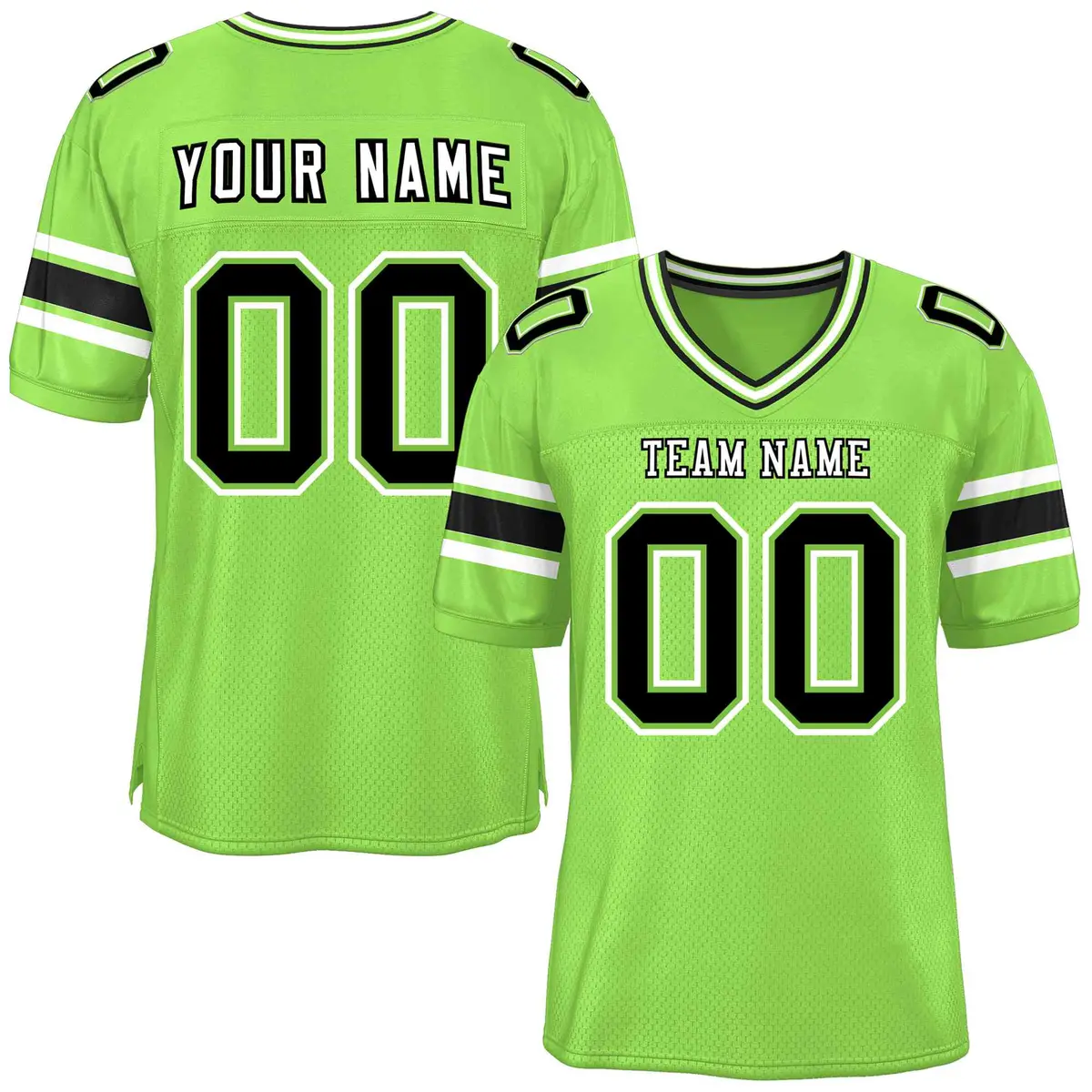 Neon Green Classic Authentic Football Jersey