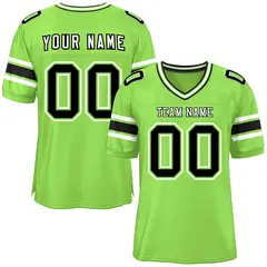 Neon Green Classic Authentic Football Jersey 1