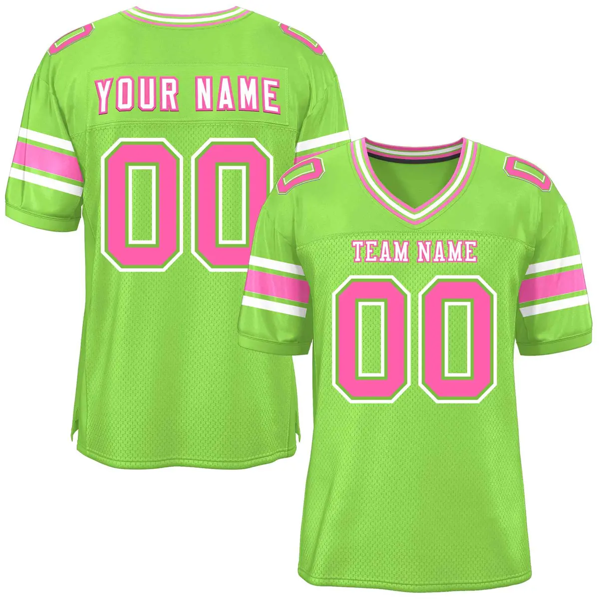 Neon Green Classic Authentic Football Jersey