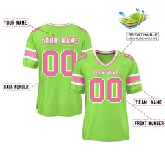 Neon Green Classic Authentic Football Jersey 2