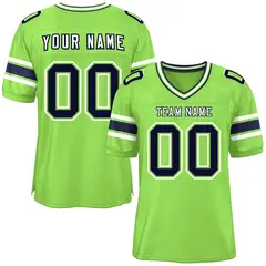 Neon Green Classic Authentic Football Jersey 1