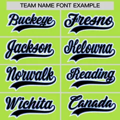 Neon Green Classic Baseball Jersey Lightweight Team Uniform 6