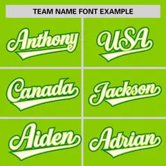 Neon Green Cream Half Stripe Authentic Baseball Jersey 3