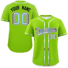 Neon Green Demiboy Pride Month Baseball Jersey 1
