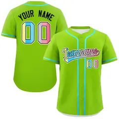 Neon Green Genderflux Pride Month Classic Baseball Jersey