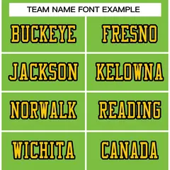 Neon Green Gold-Black Football Jersey 3
