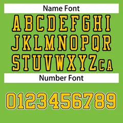 Neon Green Gold-Black Football Jersey 4