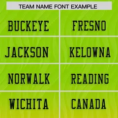 Neon Green Gold Gradient Outdoor Flag Football Jersey 3