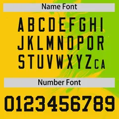 Neon Green Gold Ink Pattern Authentic Baseball Jersey 4