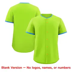 Neon Green Gold Pink Classic Baseball Uniform 8