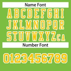 Neon Green Gold-White Football Jersey 4